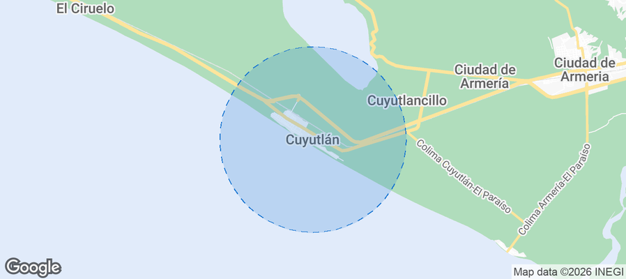 Cuyutlán Airbnb map