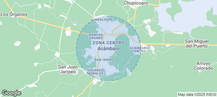 Map of Airbnb listings in Acámbaro
