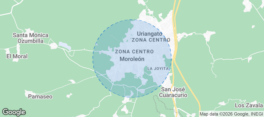 Moroleón Airbnb map