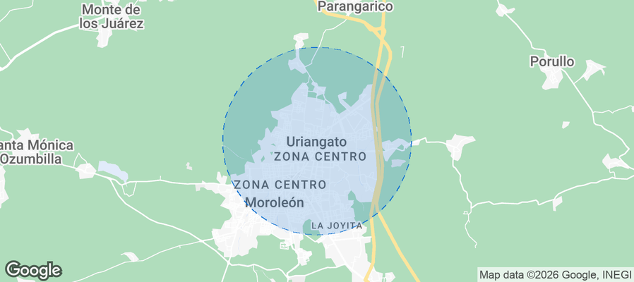 Uriangato Airbnb map