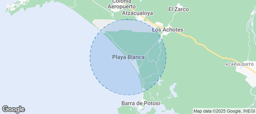 Map of Airbnb listings in Playa Blanca