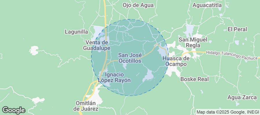 Map of Airbnb listings in San José Ocotillos