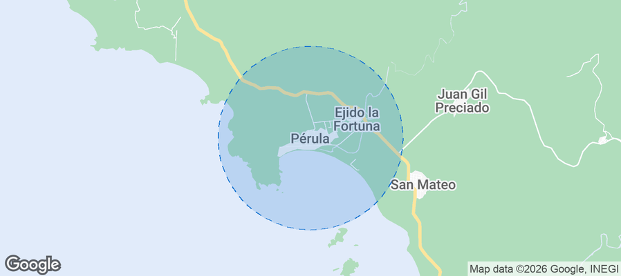 Pérula Airbnb map