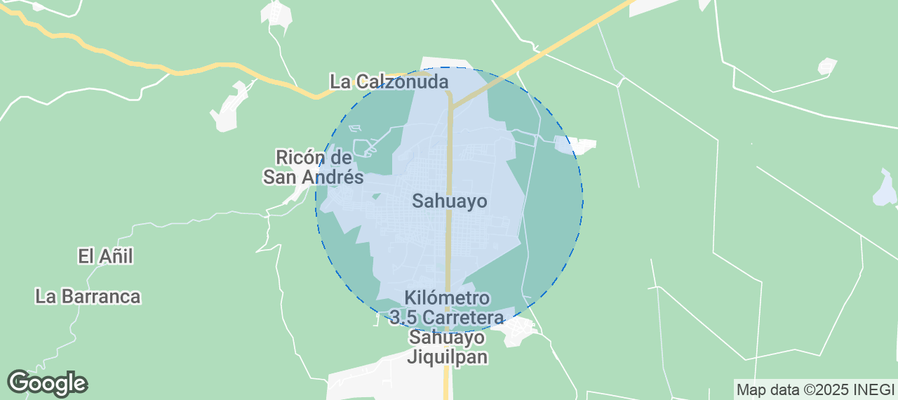 Map of Airbnb listings in Sahuayo de Morelos