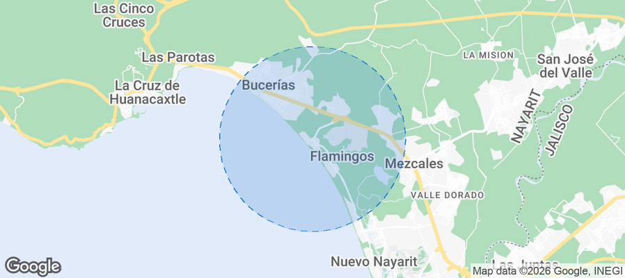 Flamingos Airbnb map
