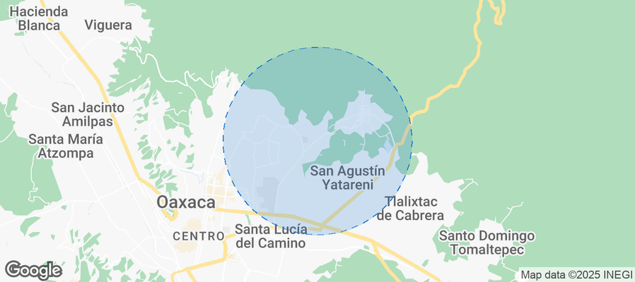 Map of Airbnb listings in San Andrés Huayapam
