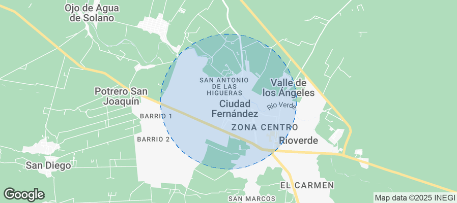 Map of Airbnb listings in Ciudad Fernández