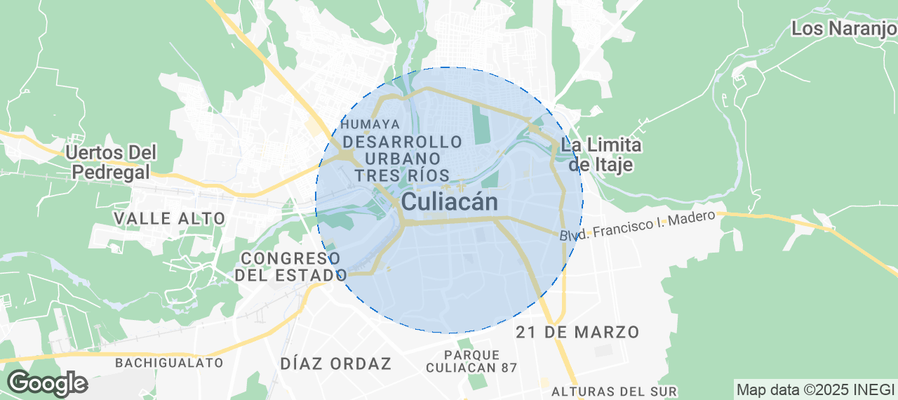 Map of Airbnb listings in Culiacán Rosales