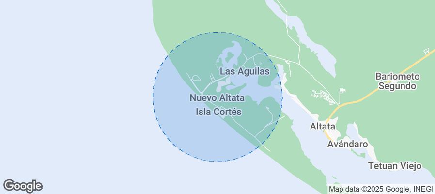 Map of Airbnb listings in Nuevo Altata