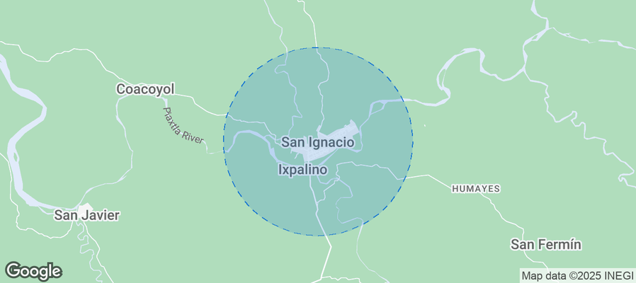 Map of Airbnb listings in San Ignacio