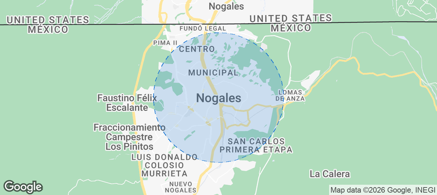 Nogales Airbnb map