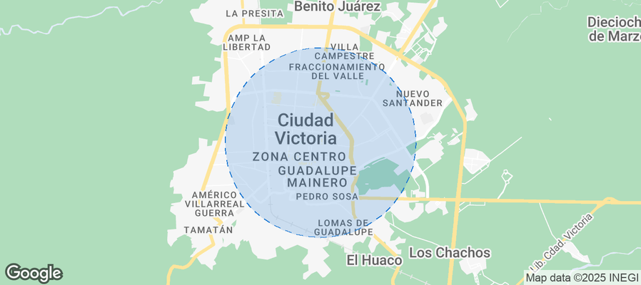 Map of Airbnb listings in Ciudad Victoria