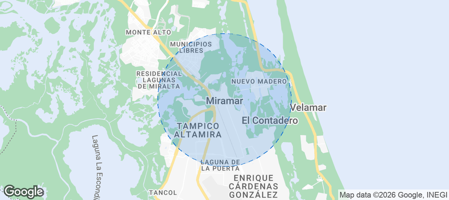 Miramar Airbnb map
