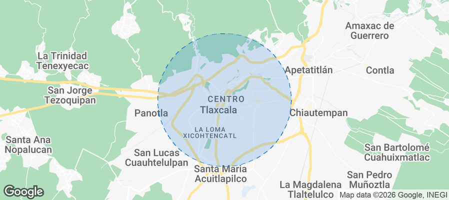 Tlaxcala Airbnb map