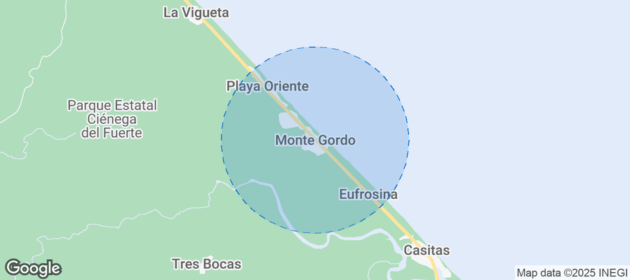 Map of Airbnb listings in Monte Gordo