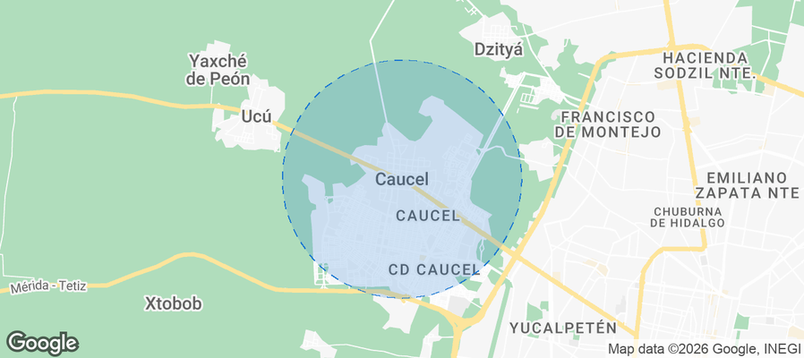 Caucel Airbnb map