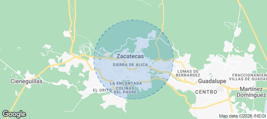 Zacatecas Airbnb map