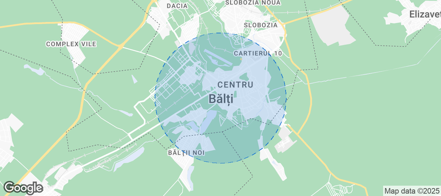 Bălți Airbnb map