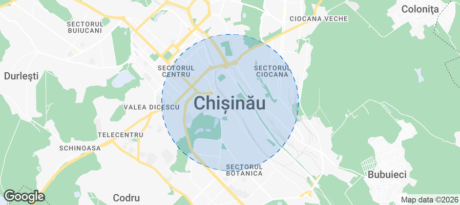 Chișinău Airbnb map