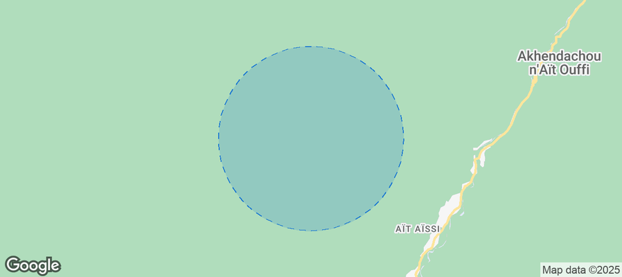 Map of Airbnb listings in Ait Sedrate Jbel El Soufla
