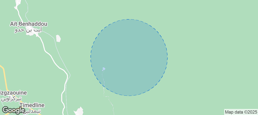 Map of Airbnb listings in Ait Zineb
