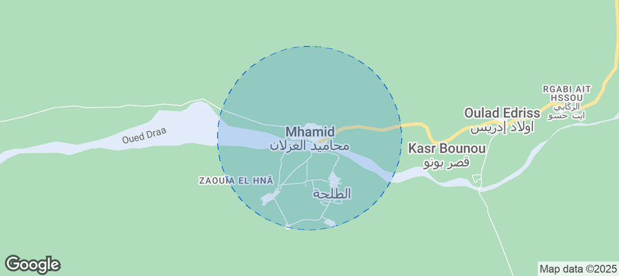 Map of Airbnb listings in M'Hamid El Ghizlane