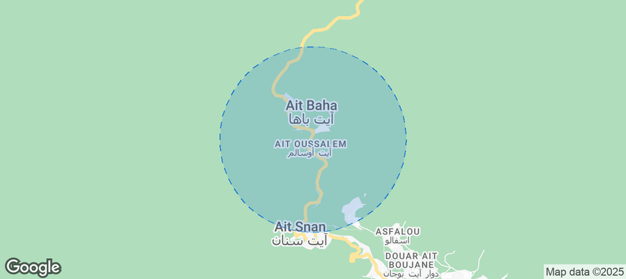 Map of Airbnb listings in Toudgha El Oulia