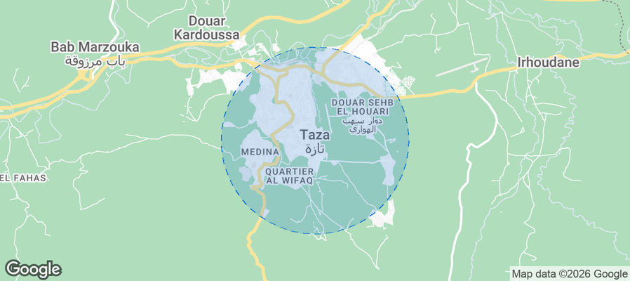 Taza Airbnb map