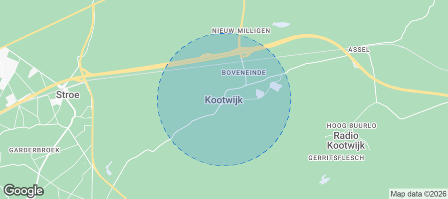 Kootwijk Airbnb map