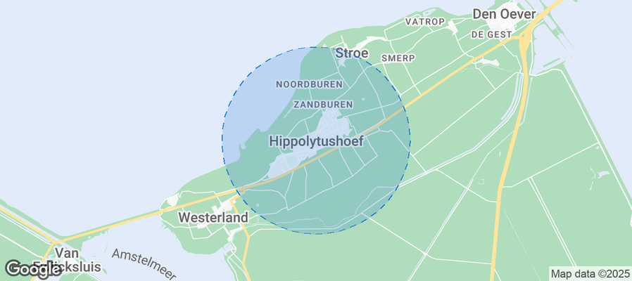 Map of Airbnb listings in Hippolytushoef