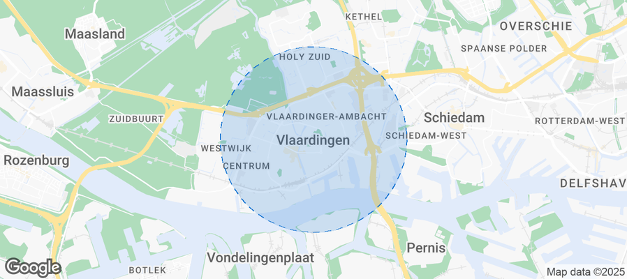 Map of Airbnb listings in Vlaardingen