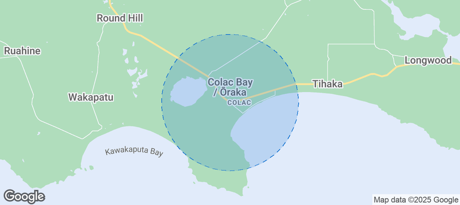 Map of Airbnb listings in Oraka Aparima Community