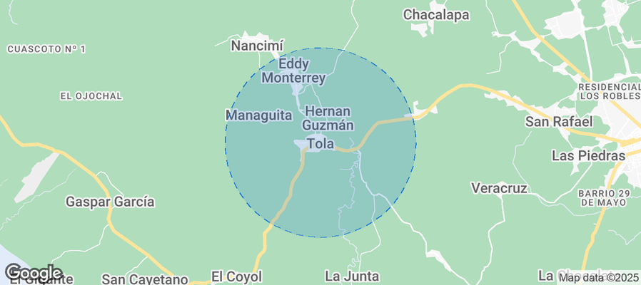Map of Airbnb listings in Tola (Municipio)