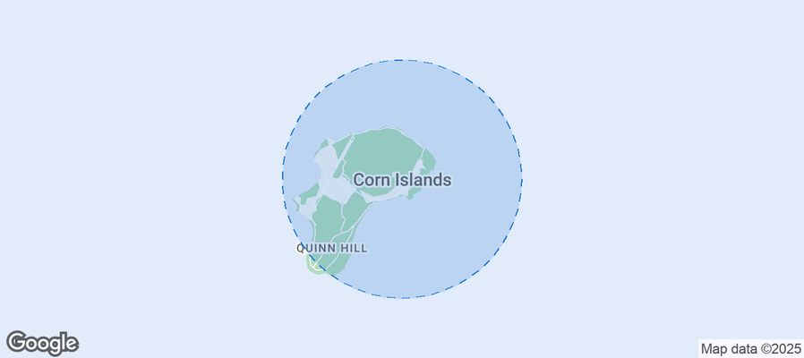 Map of Airbnb listings in Corn Island (Municipio)
