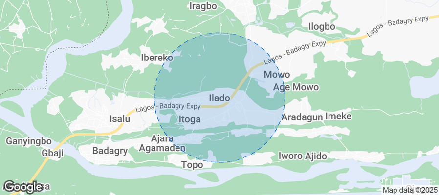 Map of Airbnb listings in Ilado