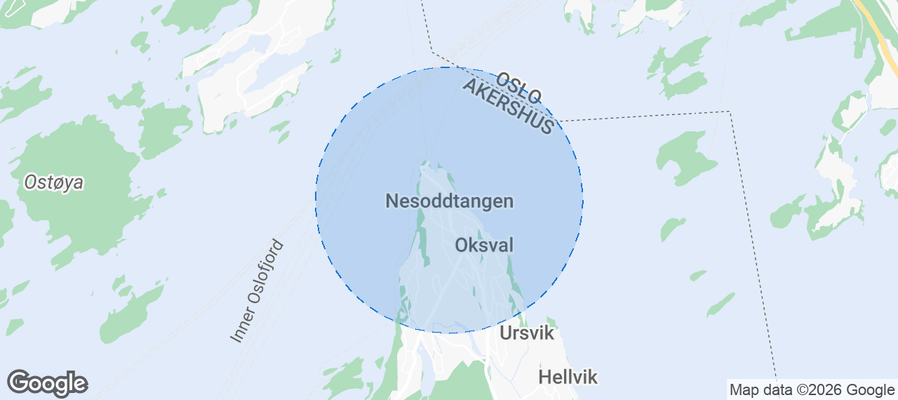 Nesodden Airbnb map