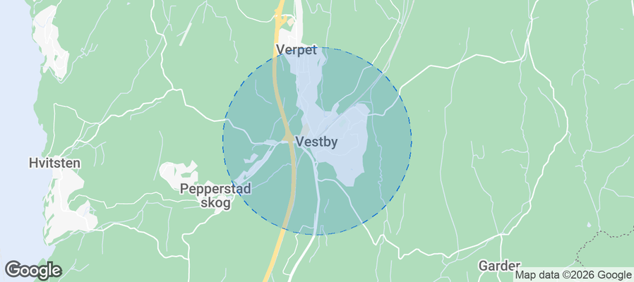 Vestby Airbnb map