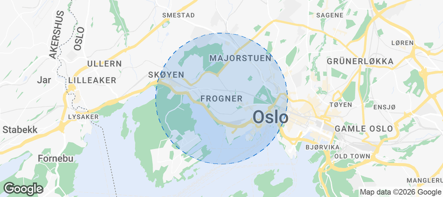 Frogner Airbnb map