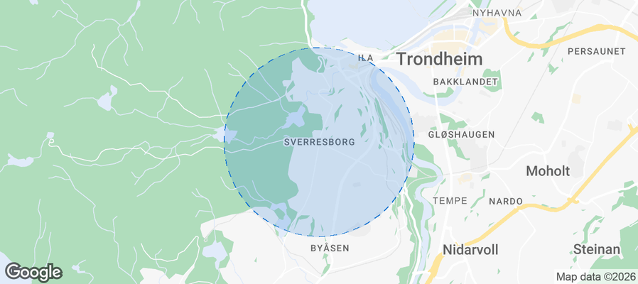 Sverresborg Airbnb map