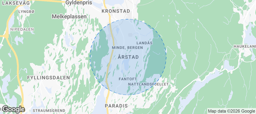 Årstad Airbnb map
