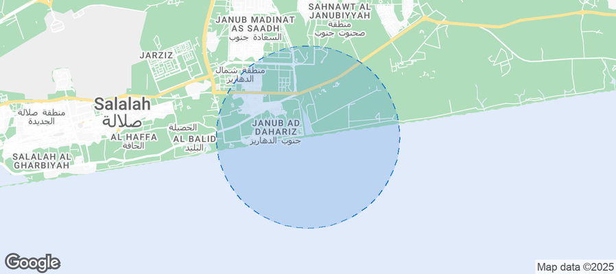 Map of Airbnb listings in Dahariz