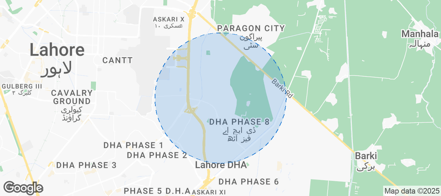 Map of Airbnb listings in Jhugian Alfa
