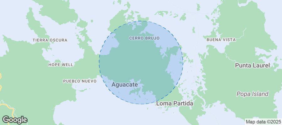 Map of Airbnb listings in Tierra Oscura