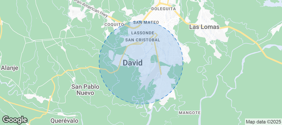 Map of Airbnb listings in David Sur