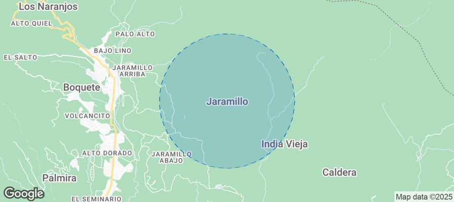 Map of Airbnb listings in Jaramillo