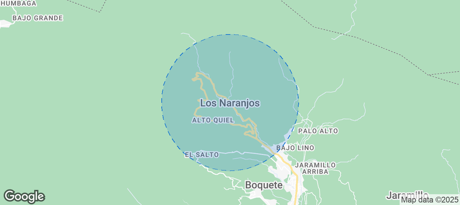 Map of Airbnb listings in Los Naranjos