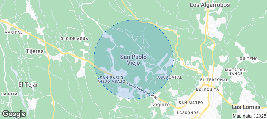 Map of Airbnb listings in San Pablo Viejo