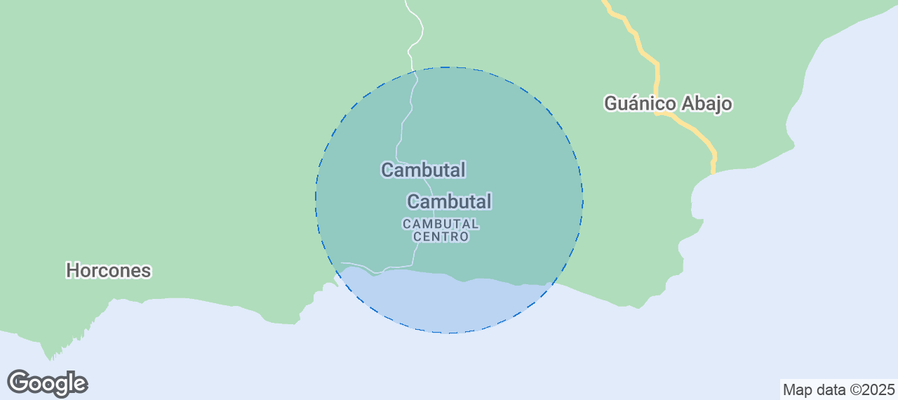 Map of Airbnb listings in Cambutal