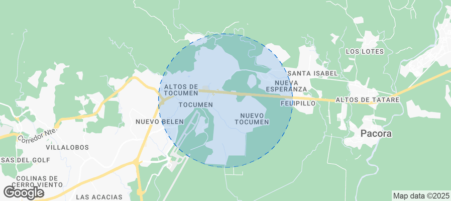 Map of Airbnb listings in 24 de Diciembre