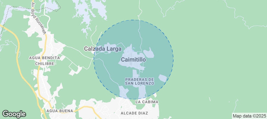 Map of Airbnb listings in Caimitillo